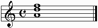 D minor triad in 2nd inversion.