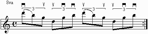 G major triad in second inversion.